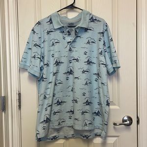 Croft & Barrow Sailboat Polo Size XL
